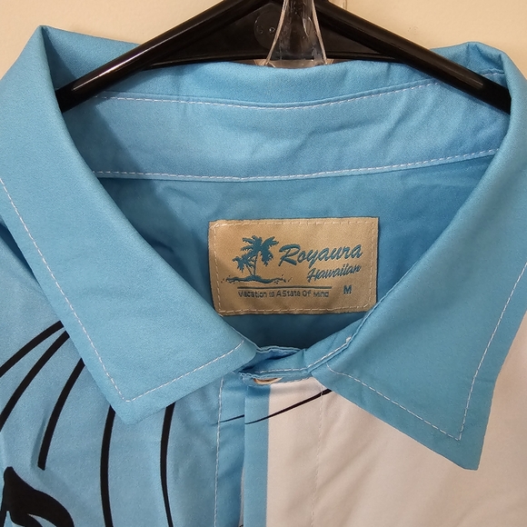 Royaura hawiian shirt with music notes - Picture 3 of 3